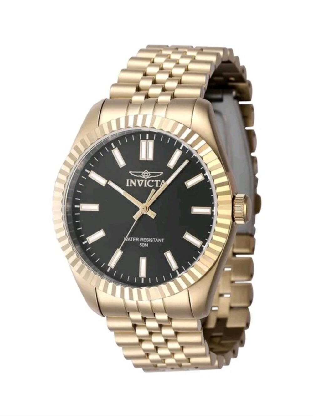 Invicta ⌚️ Specialty Oxford Men's Watch - 43mm. Gold Black Tone Steel Case 47488